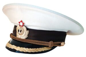 military peak cap