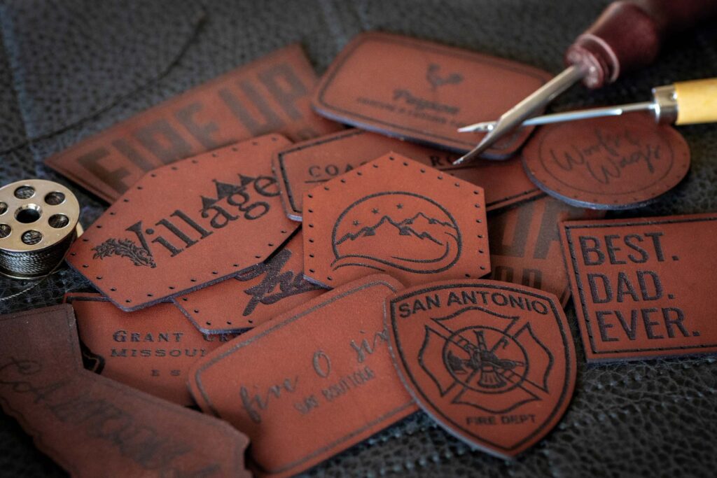 custom leather patches canada