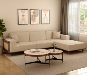 l shape sofa from wooden street
