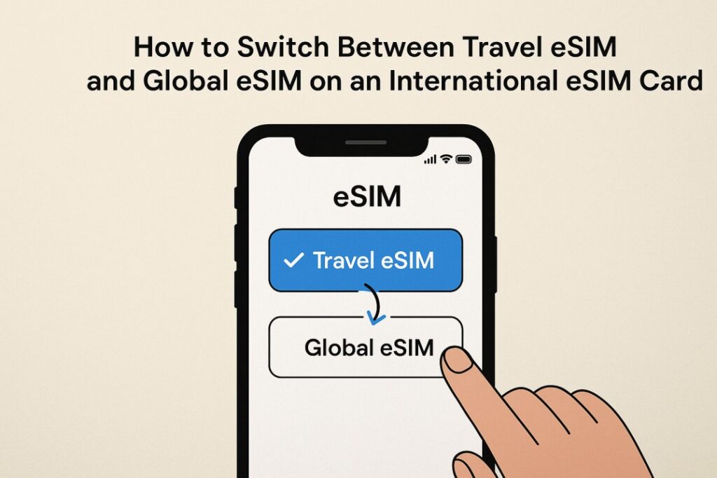 How to Switch Between Travel & Global eSIM Easily
