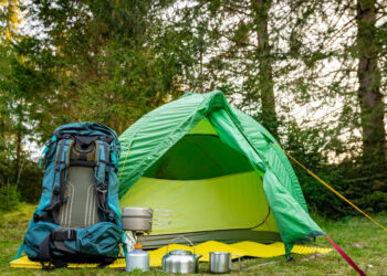 A set of sustainable camping gear in the Philippines